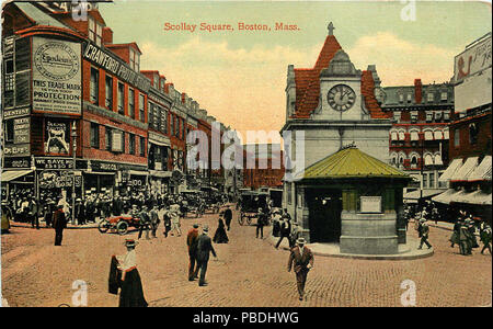 1301 Scollay Square headhouse postcard Banque D'Images