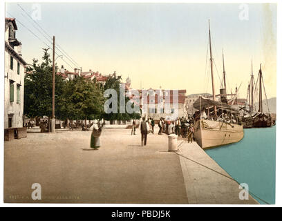 1303 Sebenico, le bord de l'eau, alla la Dalmatie, l'Autriche-Hongrie-RCAC2002710810 Banque D'Images