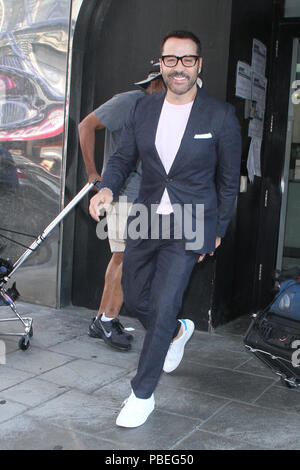 New York, USA. 27 juillet 2018.  : Jeremy Piven vu après une apparition sur Good Day NY à New York City le 27 juillet 2018. Credit : RW/MediaPunch MediaPunch Crédit : Inc/Alamy Live News Banque D'Images