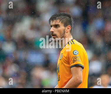 .28e Juillet 2018, Pride Park Stadium, Derby, England ; Pré saison friendly foot, Derby County contre Wolverhampton Wanderers ; Ruben Neves de loups : Action Crédit Plus Sport Images/Alamy Live News Banque D'Images