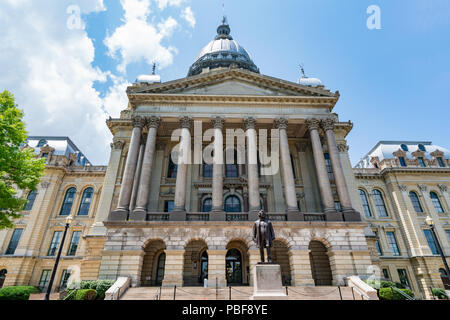 Bâtiment de la capitale de l'Etat de l'Illinois à Springfield, Illinois Banque D'Images