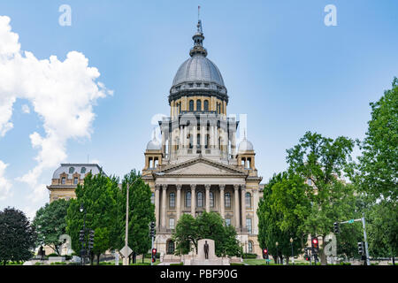 Bâtiment de la capitale de l'Etat de l'Illinois à Springfield, Illinois Banque D'Images