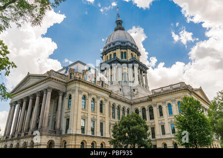 Bâtiment de la capitale de l'Etat de l'Illinois à Springfield, Illinois Banque D'Images