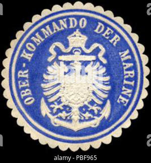 1493 Siegelmarke - Ober Kommando der Marine W0224080 Banque D'Images