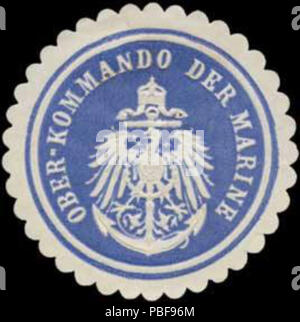 1493 Siegelmarke Ober-Kommando der W0352347 Marine Banque D'Images