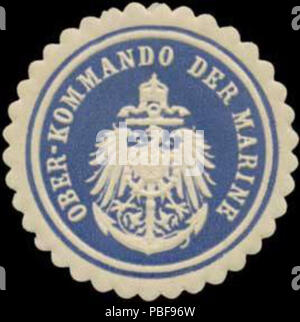 1493 Siegelmarke Ober-Kommando der W0379198 Marine Banque D'Images
