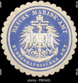 1500 Siegelmarke Reichs-Marine-Amt Amt Hydrographisches W0285633 Banque D'Images