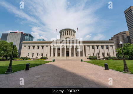 COLUMBUS, OH - 17 juin 2018 : façade de bâtiment de la capitale de l'Ohio à Columbus, Ohio Banque D'Images