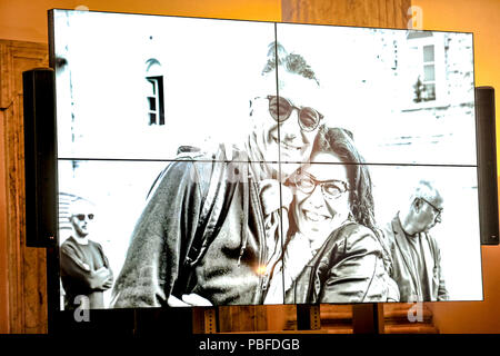 Rome, Italie. 27 juillet, 2018. Conférence de presse à la salle de la Spadolini Ministère du patrimoine culturel à Rome de 'Jazz4Italie 2018' avec le directeur artistique Paolo Fresu . Credit : Daniela Franceschelli/Pacific Press/Alamy Live News Banque D'Images