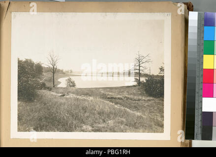 Réservoir du Lac d'Argent 1537. Vue du réservoir montrant bassins nord et sud. ... Durée du contrat 89. 22 septembre 1917 (NYPL b13814376-435410) Banque D'Images