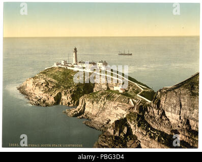 1553 phare de South Stack, Holyhead, Galles-RCAC2001703489 Banque D'Images