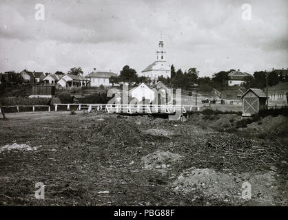 1593 Szemben une église, un balra katolikus plébánia épülete. Fortepan 95128 Banque D'Images