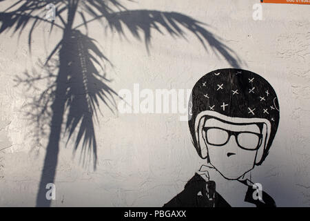 Art et Graffiti dans murs Wynwood Miami Banque D'Images