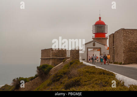 Le phare du cap Saint Vincent Banque D'Images