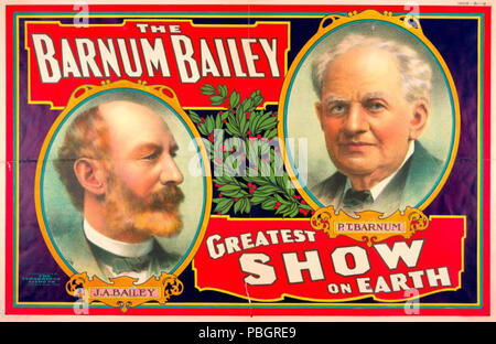 1613 Barnum Bailey Greatest Show on Earth NYPL affiche de cirque Banque D'Images