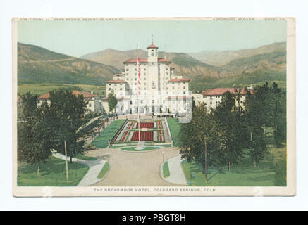 1619 L'hôtel Broadmoor, Colorado Springs, Colorado, la plus belle toute l'année Scenic Resort en Amérique (NYPL b12647398-79295) Banque D'Images