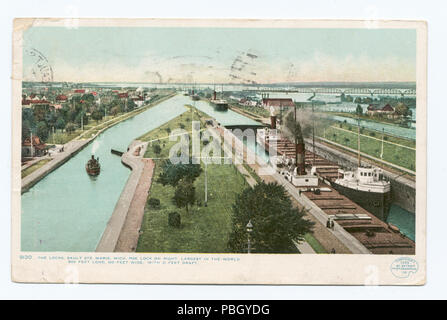 1653 Les écluses, Sault Ste. Marie, Mich (NYPL b12647398-68173) Banque D'Images