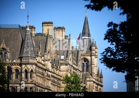 Architecte Alfred Waterhouse Manchester town hall le long de Princess Street Manchester City Centre Banque D'Images