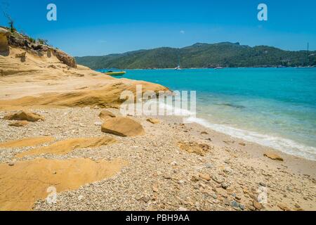L'atterrissage sur Whitehaven Beach dans les Whitsundays en Australie Banque D'Images