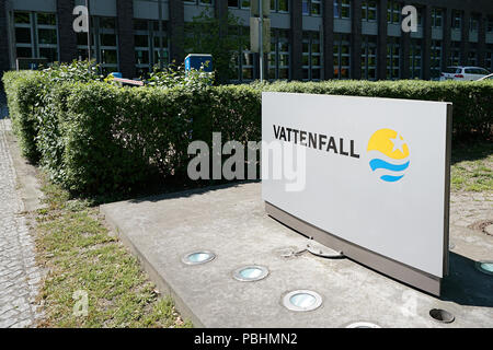 Siège de l'énergie Vattenfall à Berlin Banque D'Images