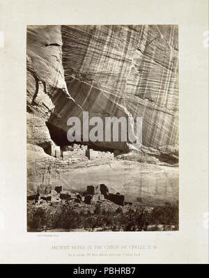 1750 Timothy H. O'Sullivan - ruines antiques dans le Cañon de chelle, N.M. (2012) - Banque D'Images