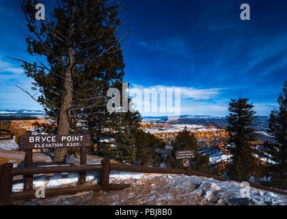 Bryce Canyon Winter Wonderland Banque D'Images