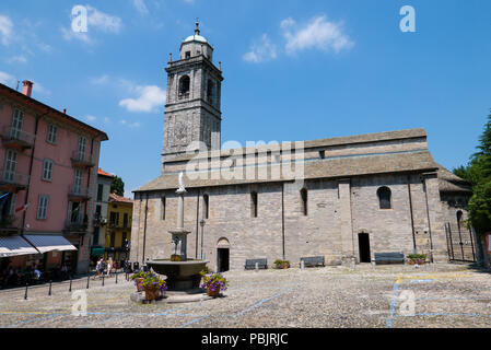 La basilique de San Giacomo est situé à Bellagio, sur le lac de Côme, Italie Banque D'Images