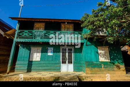 Dalat, Vietnam - Dec 4, 2015. Une maison rurale au village ethnique à Dalat, au Vietnam. Dalat est situé à 1 500 m (4 900 ft) au-dessus du niveau de la mer sur la Langbian P Banque D'Images