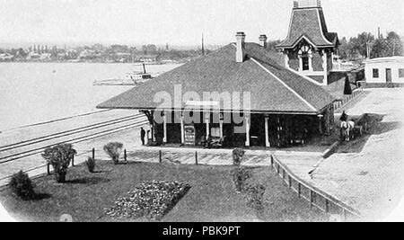 725 Grand Trunk Railway station - Barrie, Ontario (1900) Banque D'Images