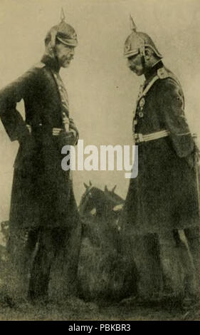 . Anglais : Carte postale représentant le roi Constantin I de Grèce et l'empereur allemand Guillaume II. Tous les autres exemplaires ont été confisqués et détruits peu après que celui-ci avait été obtenue. Español : El Emperador alemán Guillermo II y Constantino je de Grecia. Avant 1917 735 GuillermoDeAlemaniaYConstantinoDeGrecia inheartofgermani--00vaka Banque D'Images