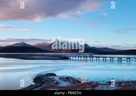 Locations de passage Kyle Langue sur Côte Nord 500, Sutherland Banque D'Images