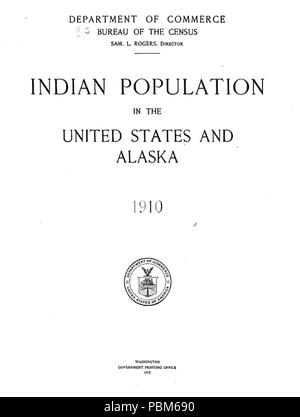 La population indienne 801 aux États-Unis et de l'Alaska Banque D'Images