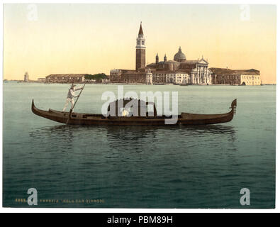 . Isola San Georgio, Venise, Italie. N° d'impression '6988'.. plus d'informations sur l'impression Photochrom Collection est disponible à l'http://hdl.loc.gov/loc.pnp/pp.pgz ; fait partie de : vues d'architecture et d'autres sites en Italie dans les Photochrom collection imprimée. ; titre de la Detroit Publishing Co., catalogue J-section étrangère, Detroit, Michigan : Detroit Publishing Company, 1905.. Entre 1890 et 1900 814 Isola San Georgio, Venise, Italie-RCAC2001701032 Banque D'Images