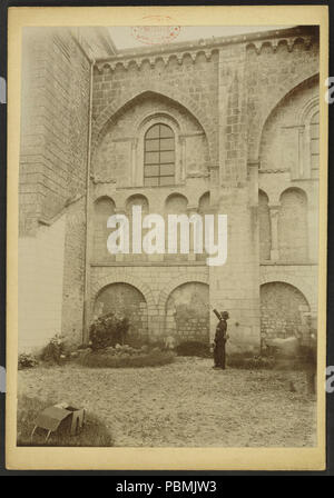 Abbaye Saint-Junien de Gizay - J-A Brutails - Université Bordeaux Montaigne - 1740. Banque D'Images