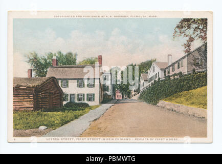 918 rue de Leyde, Première Rue à New England - Réplique de première maison (NYPL b12647398-79391) Banque D'Images