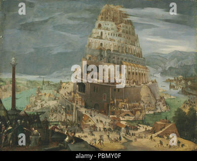 abel grimmer - de toren van babel banque d'images, photo stock