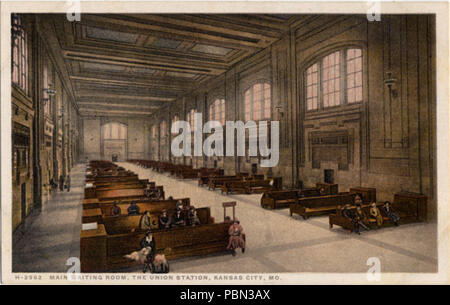 Salle d'attente principale 984, Nouvelle Union Station, Fred Harvey (NPAR) 19806 Banque D'Images