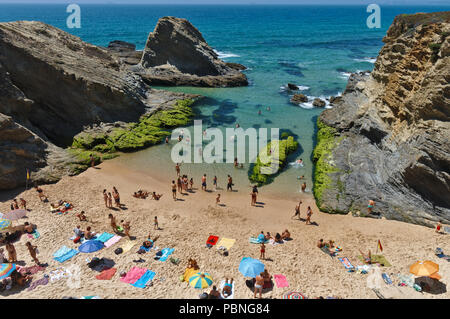 Praia do Banho à Porto Covo. Alentejo, Portugal Banque D'Images