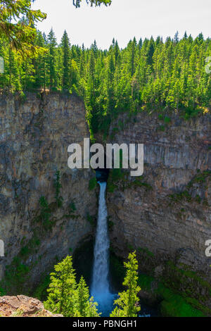 Spahats Falls, parc provincial Wells Gray, British Columbia, Canada Banque D'Images