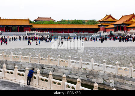 Cité Interdite, Musée du Palais, (Gugong),la Place Tiananmen, Beijing, République populaire de Chine, République populaire de Chine, Banque D'Images