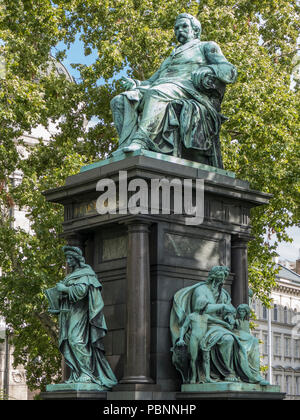 La Hongrie, Budapest, statue de Ferenc Deak Banque D'Images