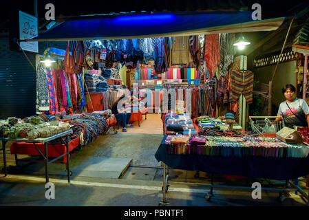 Boutique touristique, Pai Thaïlande Banque D'Images