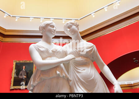 Edimbourg, Ecosse - Juillet 17, 2016 : Intérieur de la Scottish National Gallery, Édimbourg, Écosse. Il a été conçu par William Henry Playfair Banque D'Images