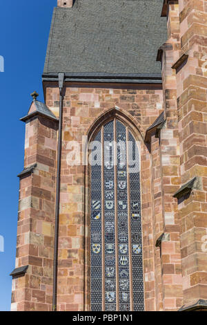 Vitrail de l'église Martinskirche à Kassel, Allemagne Banque D'Images