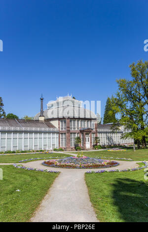 Dans la grande serre historique Le parc Bergpark de Kassel, Allemagne Banque D'Images