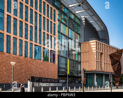 Le Crick - Francis Crick Institute London - un nouvel institut de recherche biomédicale a ouvert ses portes en août 2016. Architectes : HOK et PLP Banque D'Images