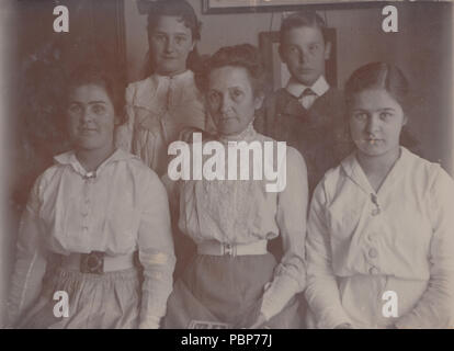 Vintage Photo d'une famille britannique Banque D'Images