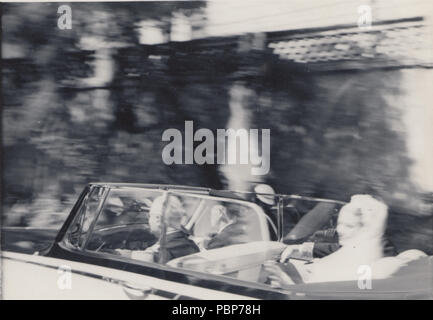 Vintage 1956 Photographie du mariage de Grace Kelly et le Prince Rainier III de Monaco Banque D'Images