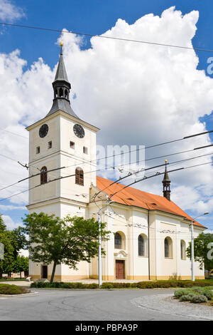 - Kostel Masarykovo Namesti, Lazne Bohdanec, Pardubicky kraj, Česká republika / église, Lazne Bohdanec, spa resort, Pardubice, République Tchèque Banque D'Images