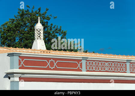 Décoration sur une maison près de Albufeira Algarve Banque D'Images